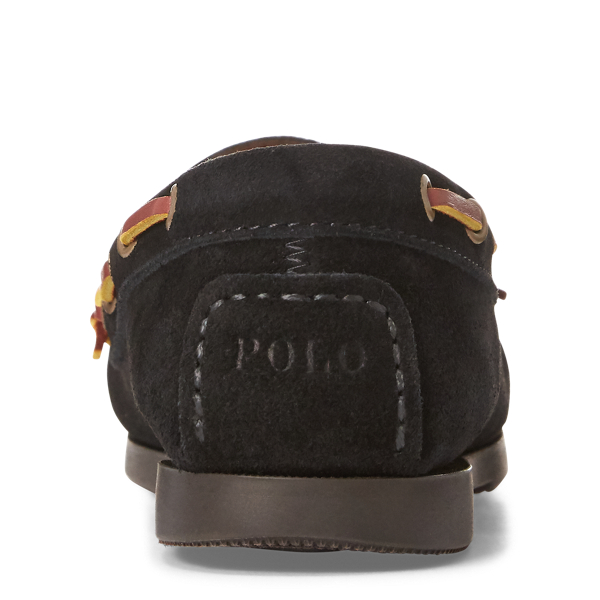 Black Suede Moccasin Polo Ralph Lauren 4