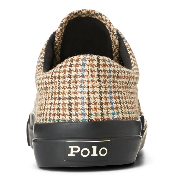Brown Multi Bryn Silk-Linen Trainer Polo Ralph Lauren 4