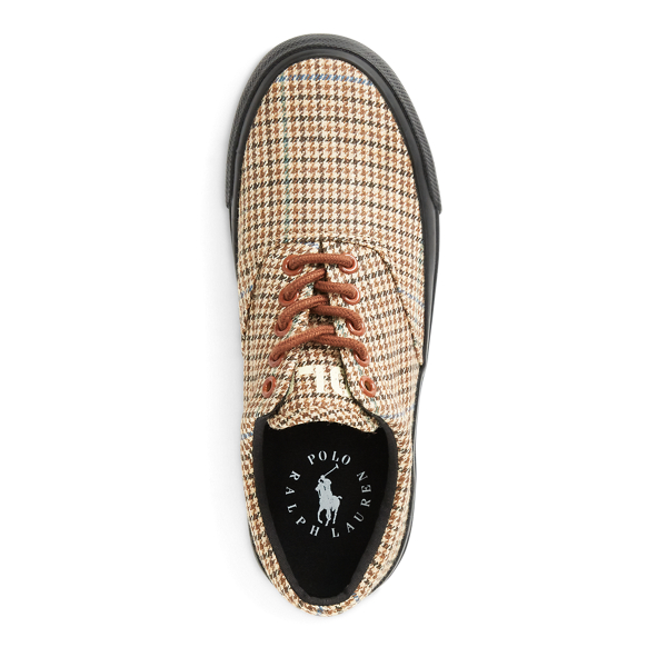 Brown Multi Bryn Silk-Linen Trainer Polo Ralph Lauren 5