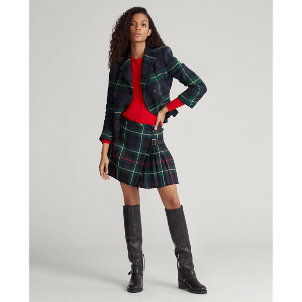 Strlng Tart Tartan Wool Miniskirt Polo Ralph Lauren 3