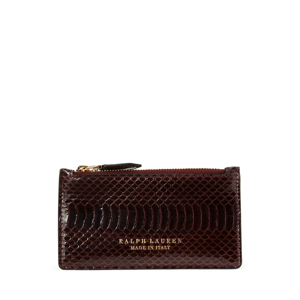 Ayers Snakeskin Card Case Ralph Lauren Collection 1