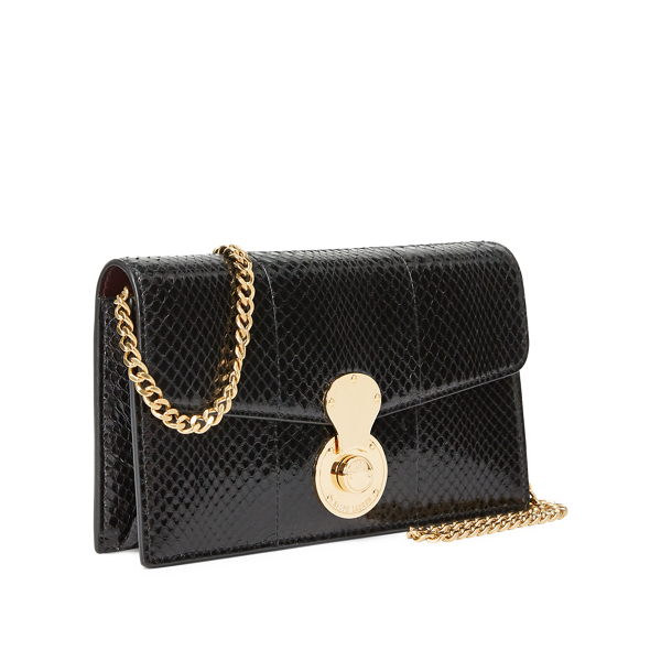 Cartera con cadena Ricky Ayers Ralph Lauren Collection en Negro 2