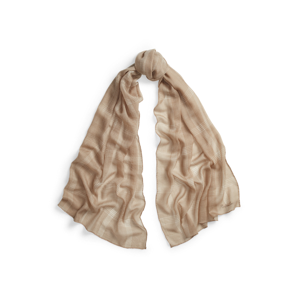 Plaid Cashmere Scarf Ralph Lauren Collection 1