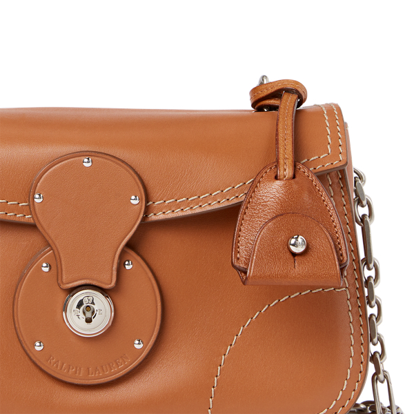 Gold Calfskin Chain Bag Ralph Lauren Collection 5