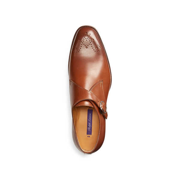 Brown Shaye Burnished Calfskin Shoe Ralph Lauren Collection 5