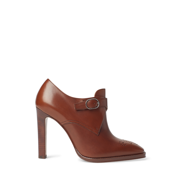Lalisa Calfskin Heeled Shoe Ralph Lauren Collection em 1