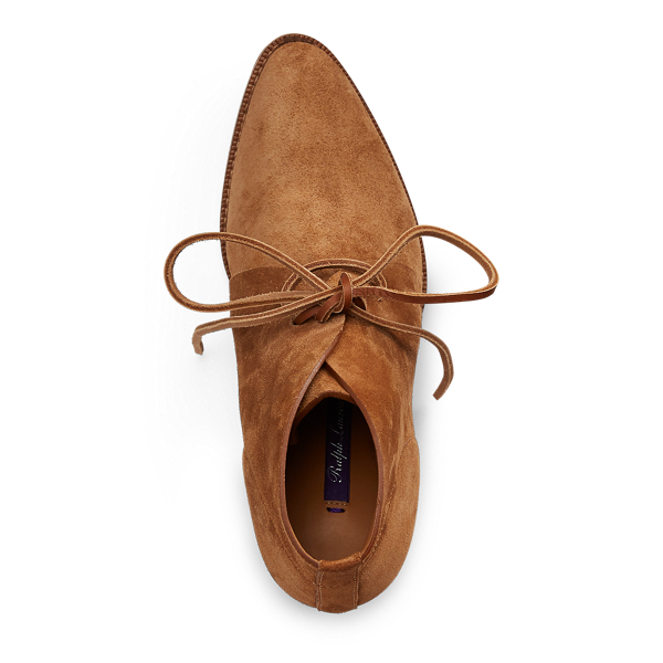 Cinnamon Renelle Calf-Suede Bootie Ralph Lauren Collection 4