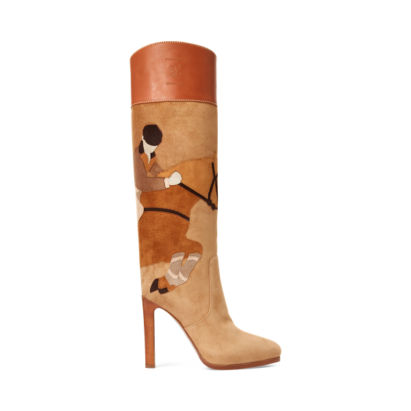 Renise Lambskin-Calfskin Boot Ralph Lauren Collection 1