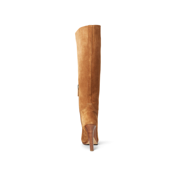 Cinnamon Remmy Calf-Suede Boot Ralph Lauren Collection 3