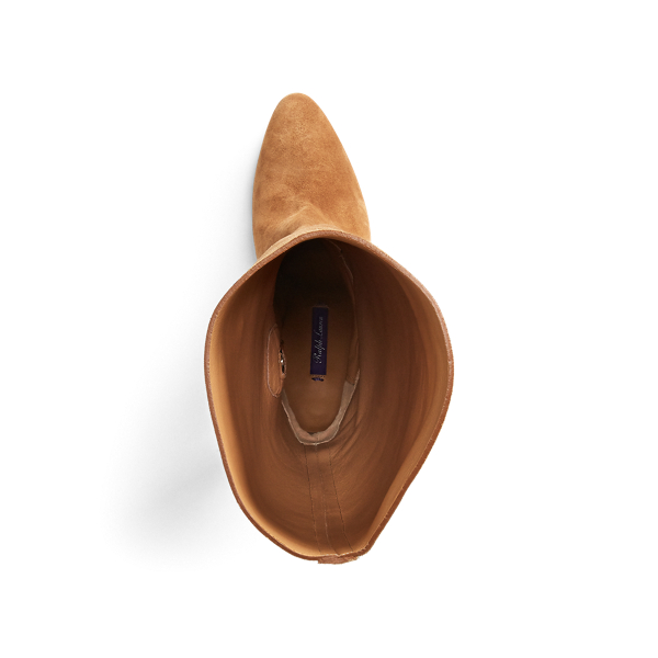 Cinnamon Remmy Calf-Suede Boot Ralph Lauren Collection 4