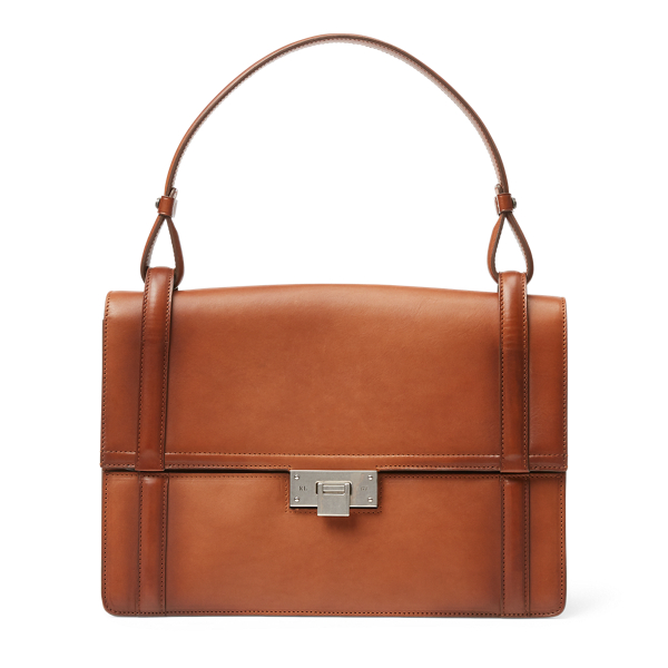 Bauletto brunito con chiusura a girello Ralph Lauren Collection in 1
