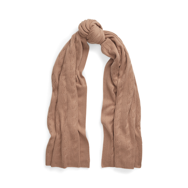 Cable-Knit Cashmere Scarf