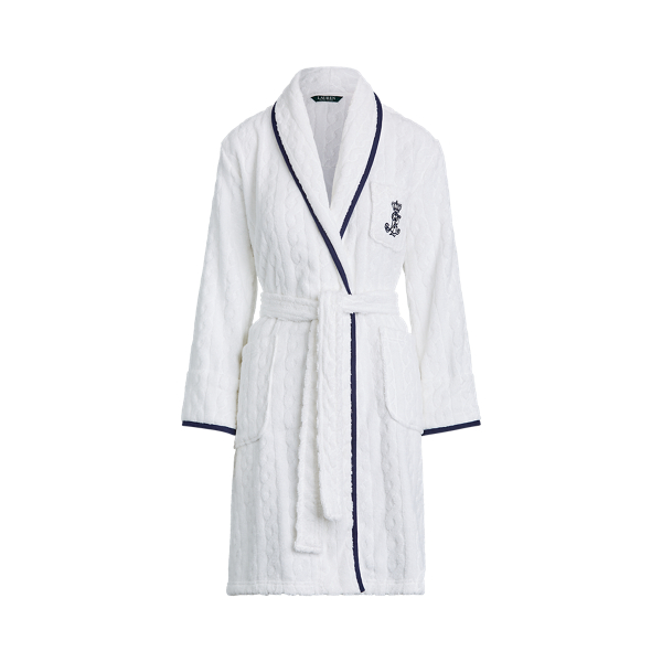 Shawl-Collar Terry Robe Lauren 1
