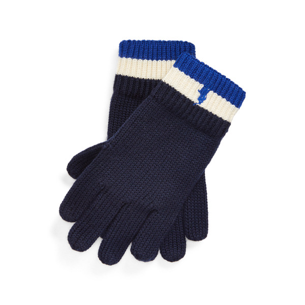 Striped Merino Wool Gloves Boys 1.5-6 Years 1