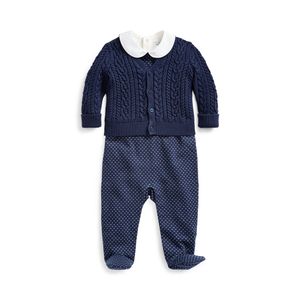Cotton 3-Piece Set Baby Boy em 1