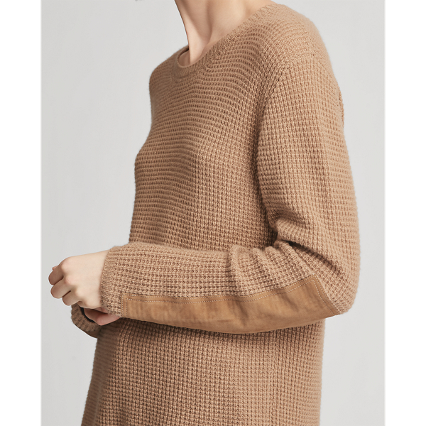 Camel Suede-Cashmere Jumper Ralph Lauren Collection 5