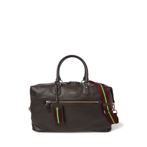 Sac de voyage en cuir chagrin