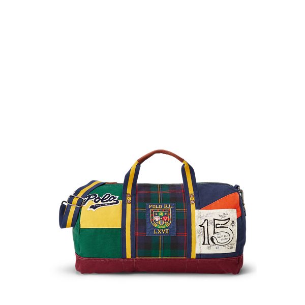 Cotton Canvas Patchwork Duffel Polo Ralph Lauren 1