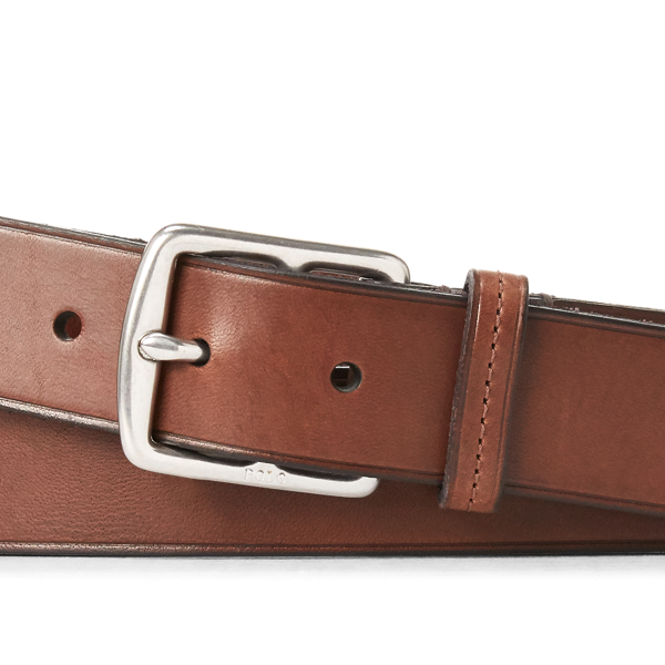 Brown Equestrian Leather Dress Belt Polo Ralph Lauren 2