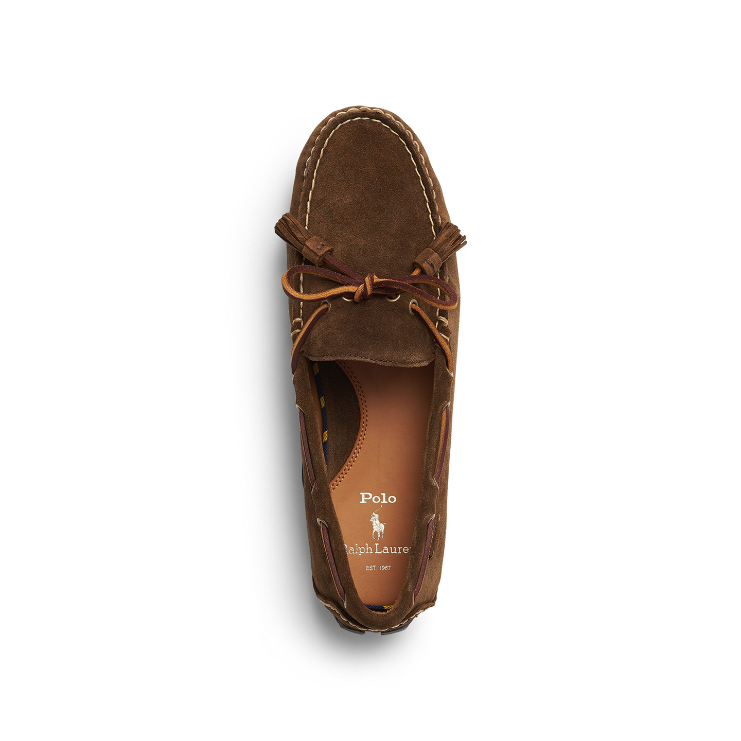 Ralph Lauren Anders Tasseled Suede Driver, цвет: Шоколадный коричневый — фото 2