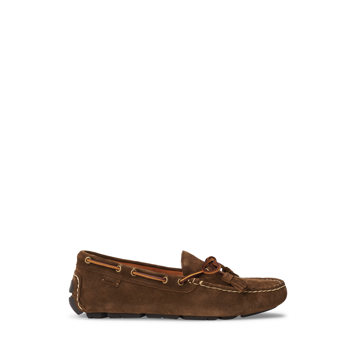 Ralph Lauren Anders Tasseled Suede Driver, цвет: Шоколадный коричневый — фото 3