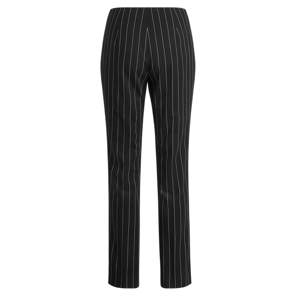 Black Simone Rope-Stripe Wool Trouser Ralph Lauren Collection 2