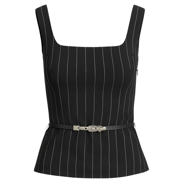 Azalea Rope-Stripe Wool Top Ralph Lauren Collection 1