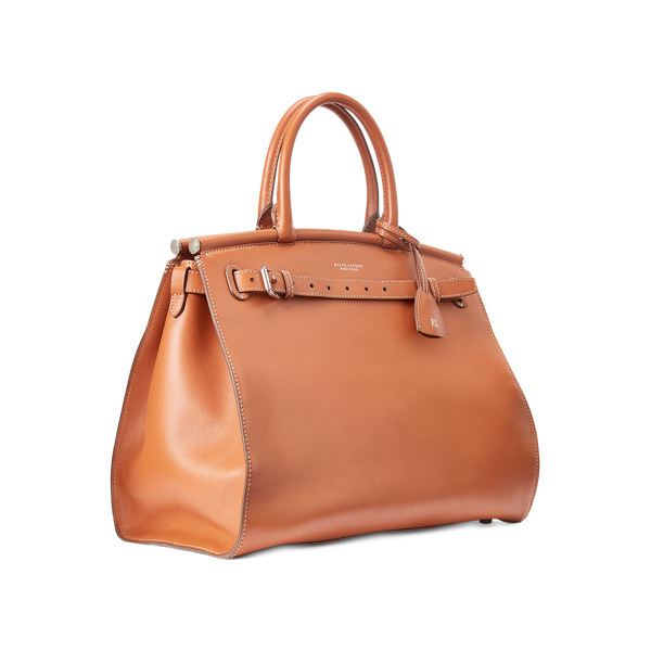 Gold RL50 Calfskin Large Bag Ralph Lauren Collection 3