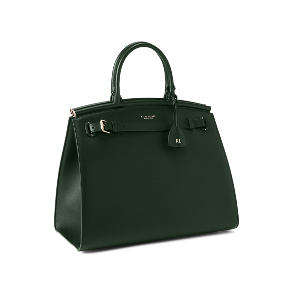 Green RL50 Calfskin Large Bag Ralph Lauren Collection 3