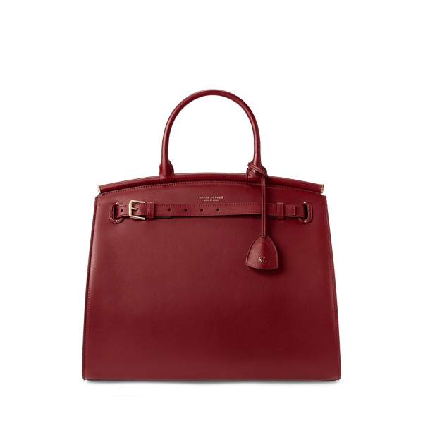 Rl50 Calfskin Lauren Ralph Lauren Red Bag Ralph Lauren Rl50 Medium Tote Bag  In Red 30% Off Editorialist