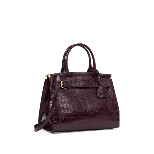 Bordeaux RL50 Caiman Medium Bag Ralph Lauren Collection 3