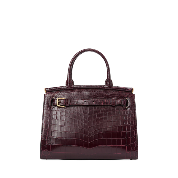 Bordeaux RL50 Caiman Medium Bag Ralph Lauren Collection 4