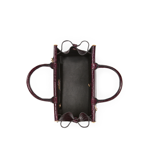 Bordeaux RL50 Caiman Medium Bag Ralph Lauren Collection 5