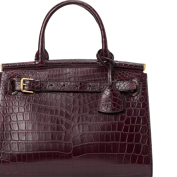 Bordeaux RL50 Caiman Medium Bag Ralph Lauren Collection 6