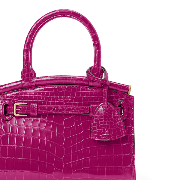 Magenta Alligator Mini RL50 Handbag Ralph Lauren Collection 5