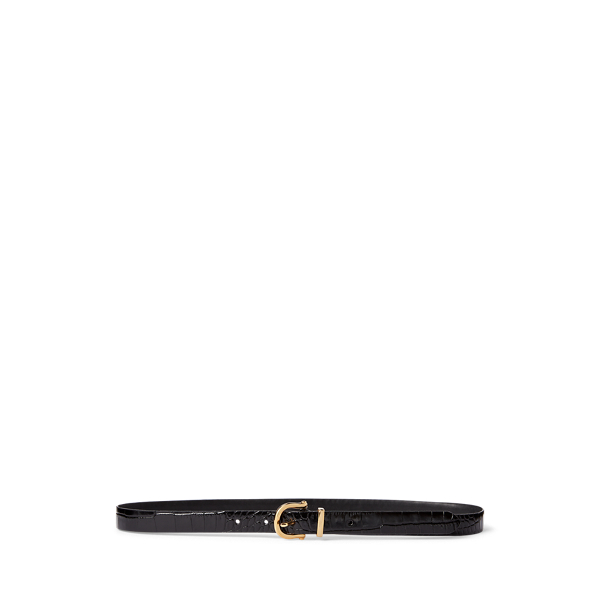 Ceinture en cuir &agrave; un ardillon Polo Ralph Lauren en 1