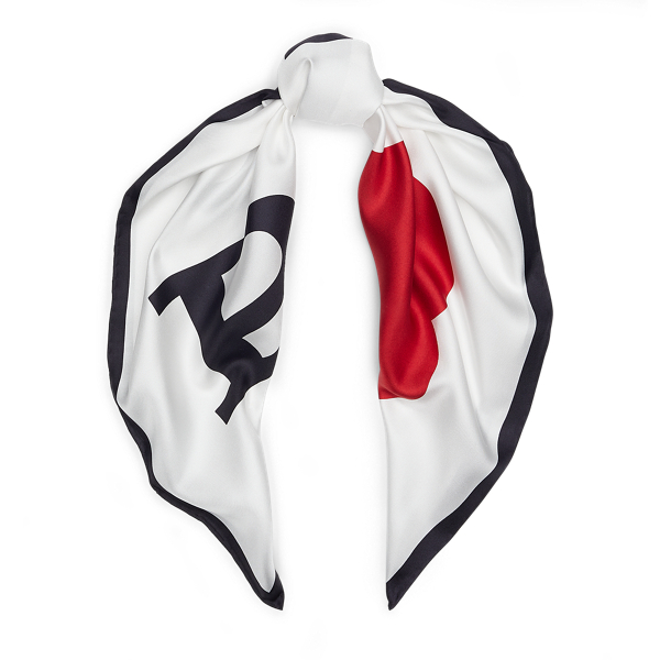 Bufanda de seda&nbsp;estampada Polo Polo Ralph Lauren en 1