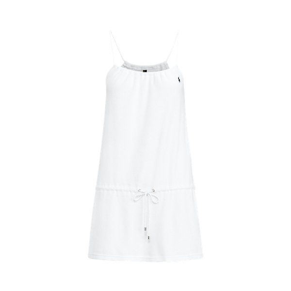 Robe de plage coton &eacute;ponge Polo Ralph Lauren en Blanc 2