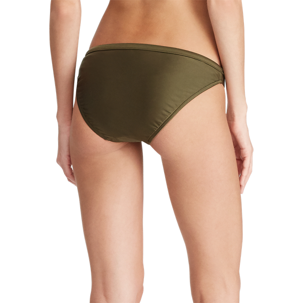 Green Belted Hipster Bikini Bottom Polo Ralph Lauren 4