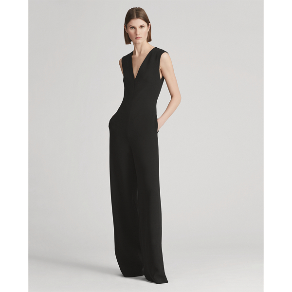 Black Rowen Wool Jumpsuit Ralph Lauren Collection 3
