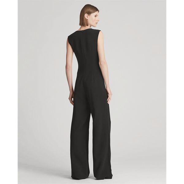 Black Rowen Wool Jumpsuit Ralph Lauren Collection 4