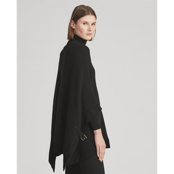 Black Cashmere Poncho Jumper Ralph Lauren Collection 5
