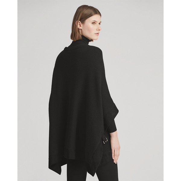 Black Cashmere Poncho Jumper Ralph Lauren Collection 6