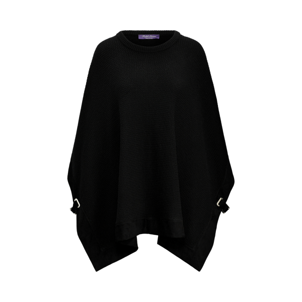 Black Cashmere Poncho Jumper Ralph Lauren Collection 2