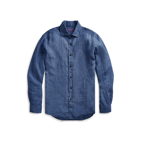 Camisa en cambray de lino Purple Label en 1