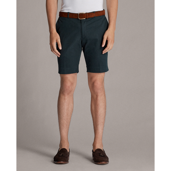 Dark Racing Green Slim Fit Stretch Twill Short Purple Label 3