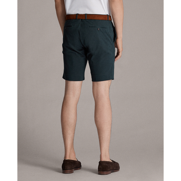 Dark Racing Green Slim Fit Stretch Twill Short Purple Label 4
