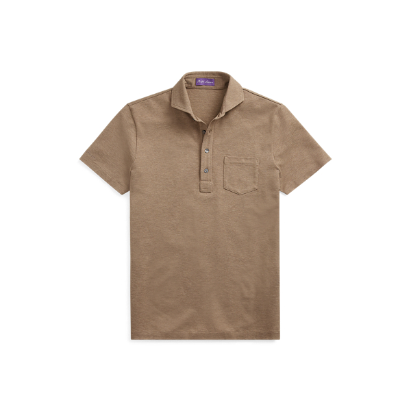 Custom Slim Fit Washed Pique Polo Shirt