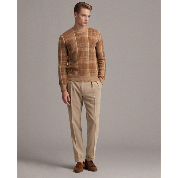 Bedford Plaid Plaid Cashmere Jumper Purple Label 3