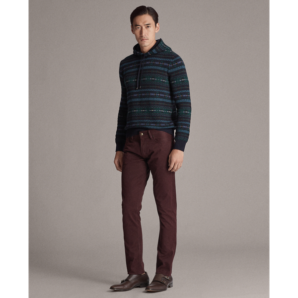 Burgundy Slim Fit Stretch Jean Purple Label 4